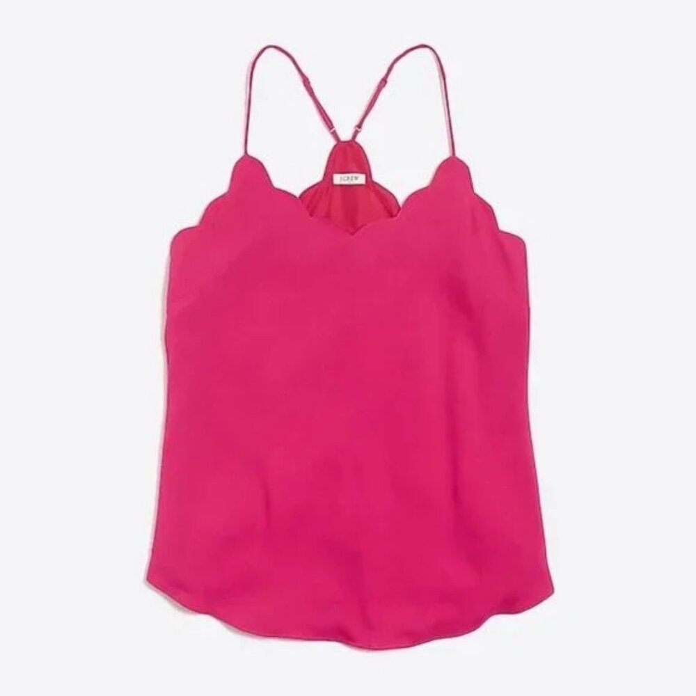 J. Crew Scalloped Edge Cami Tank Top β Size 4πΈππ·ππ - Picture 11 of 11